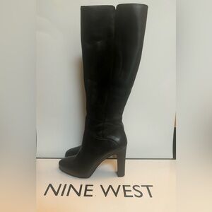 Nine West tall black boots Size 7